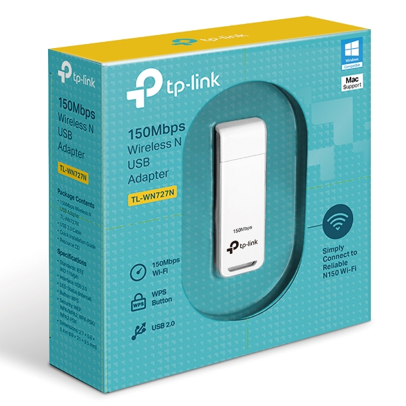 Сетевой адаптер WiFi TP-Link TL-WN727N N150 USB 2.0 (ант.внутр.) в ...