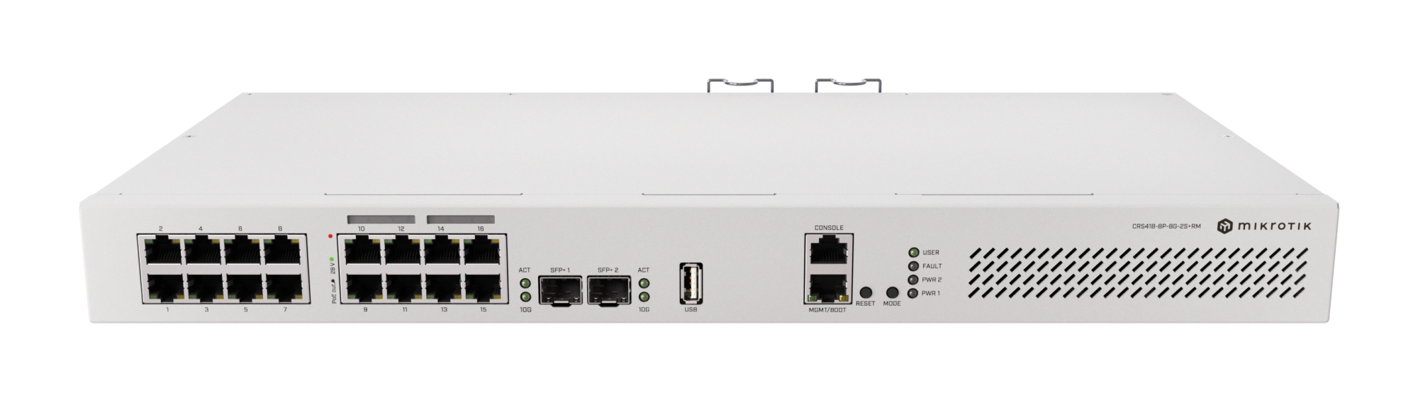 Коммутатор MikroTik CRS418-8P-8G-2S+RM